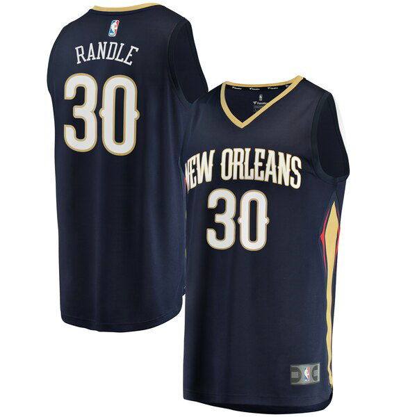 Maillot New Orleans Pelicans Homme Julius Randle 30 Icon Edition Bleu marin